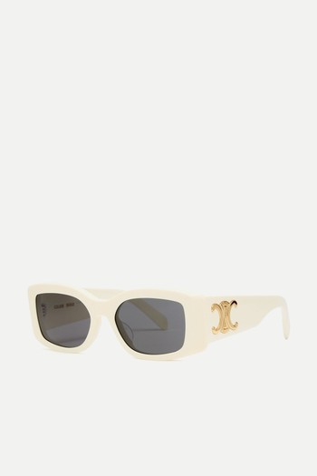 Rectangle-Frame Sunglasses from Celine