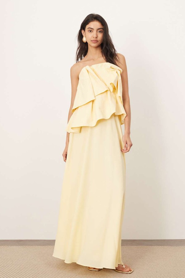Origami Corset Bodice Maxi Dress With Soft Skirt from ASOS ARRANGE
