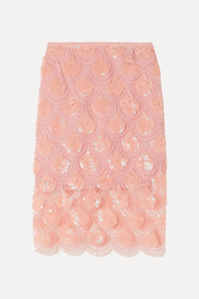 Dula Embellished Recycled-Tulle Skirt from Rotate Birger Christensen 