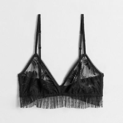 Flower Lace Triangle Bra from & Other Stories