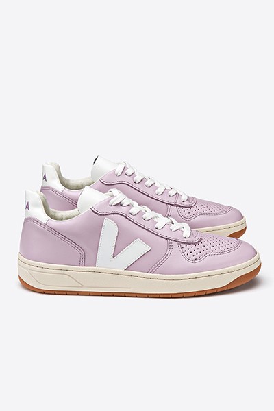 V-10 Lila White Ladies Trainers from Veja