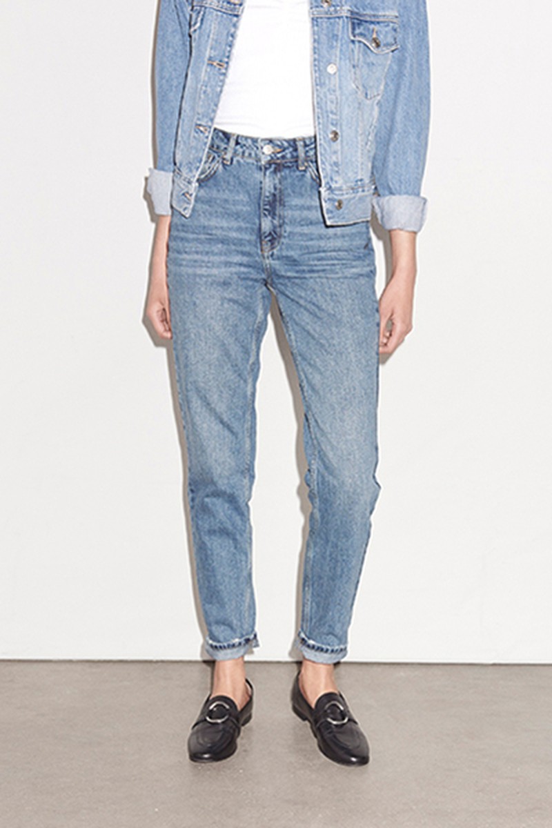 MOTO Mid Blue Mom Jeans, £40