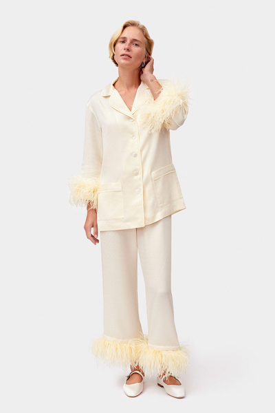 Jacquard Wedding Pajama Set With Feathers   from Sleeper