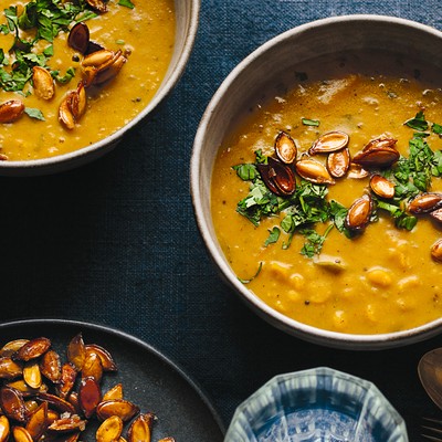 Creamy Curried Pumpkin & Split Pea Dal