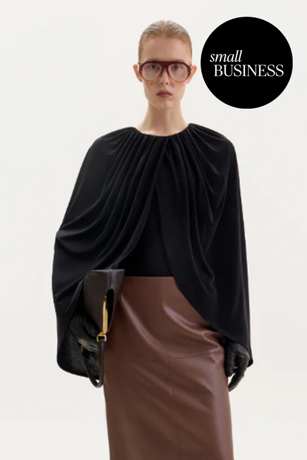 Jersey Cape Bodysuit from ELENAREVA