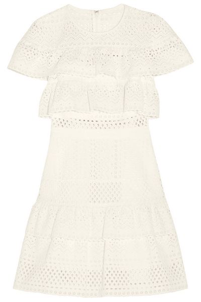 Broderie Anglaise Mini Dress from Self-Portrait