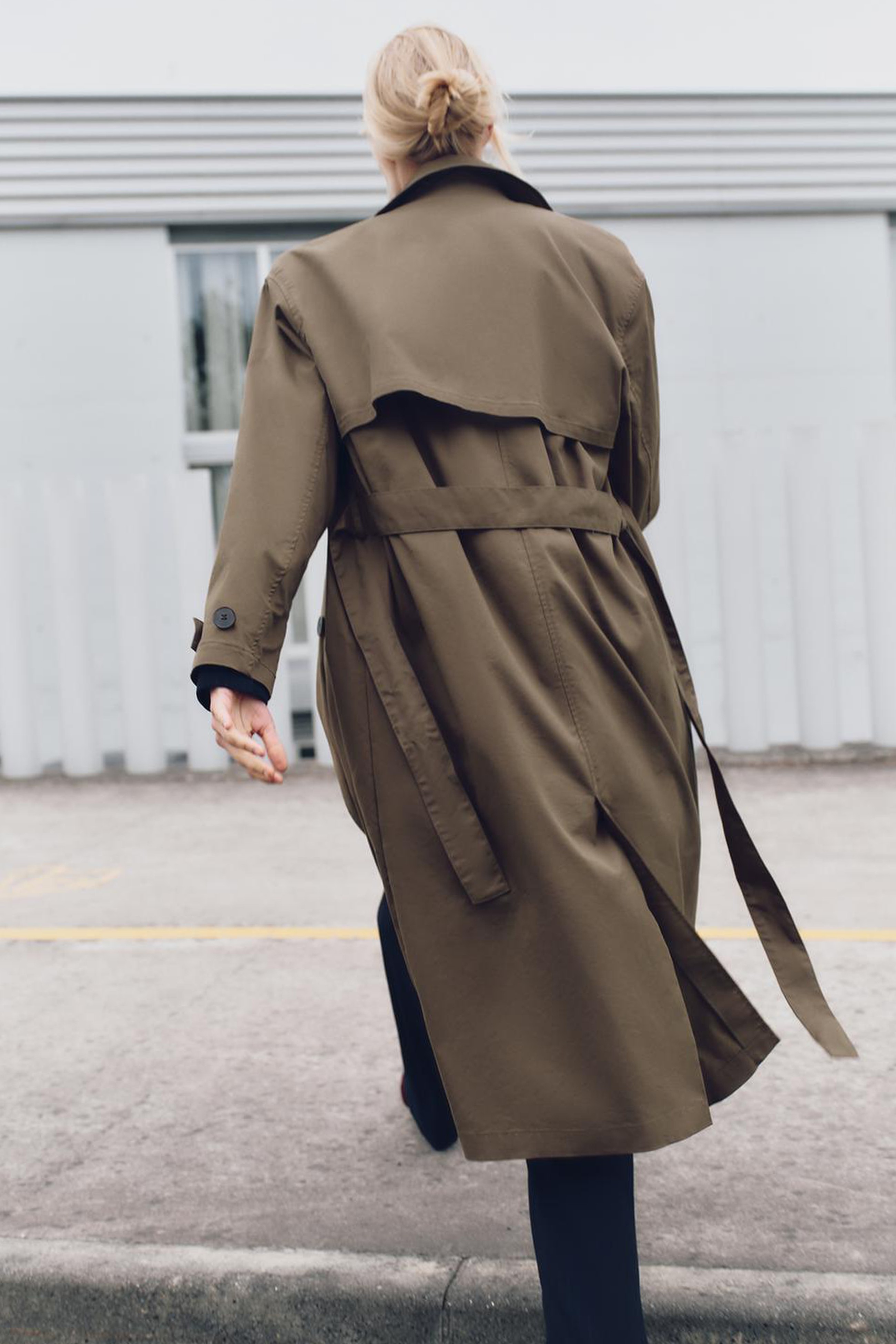 Long Trench Coat With Belt from Zara