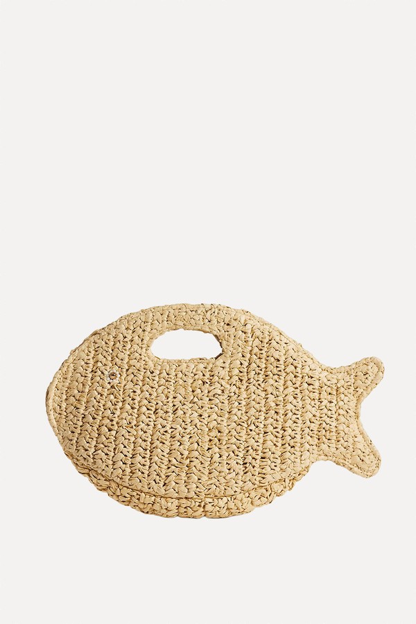 Raffia Fish Clutch Bag from Accessorize