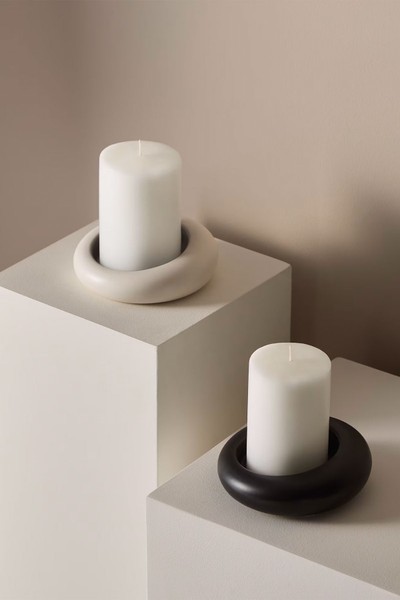 Curved Pillar Candle Holder from Marks & Spencer x Kelly Hoppen