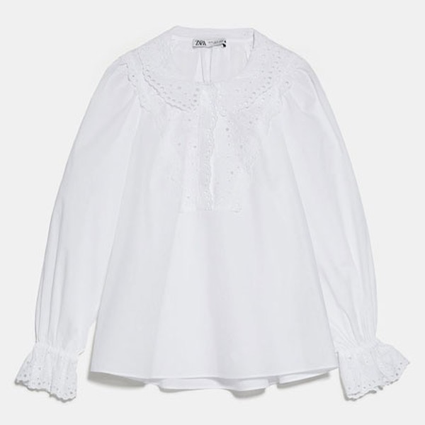 Shirt With Poplin Chest from Zara