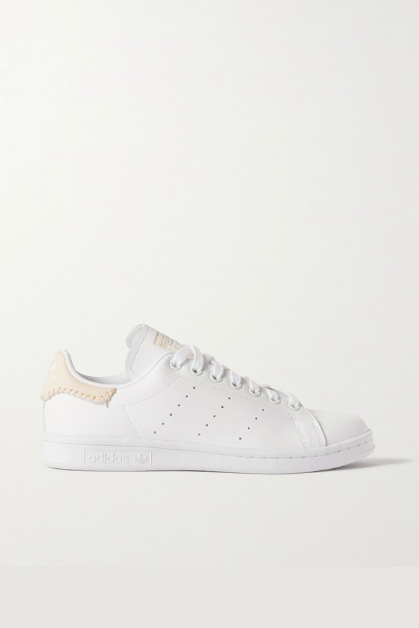 Stan Smith Whip-Stitched Leather Sneakers from Adidas Originals