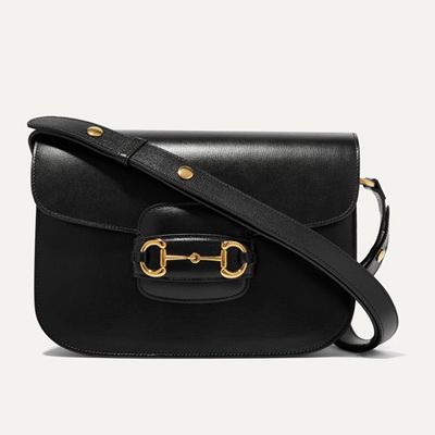 1955 Horsebit Leather Shoulder Bag from Gucci