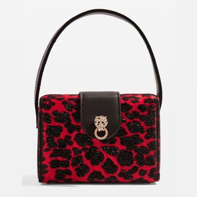 Rio Leopard Print Boxy Grab Bag from Topshop