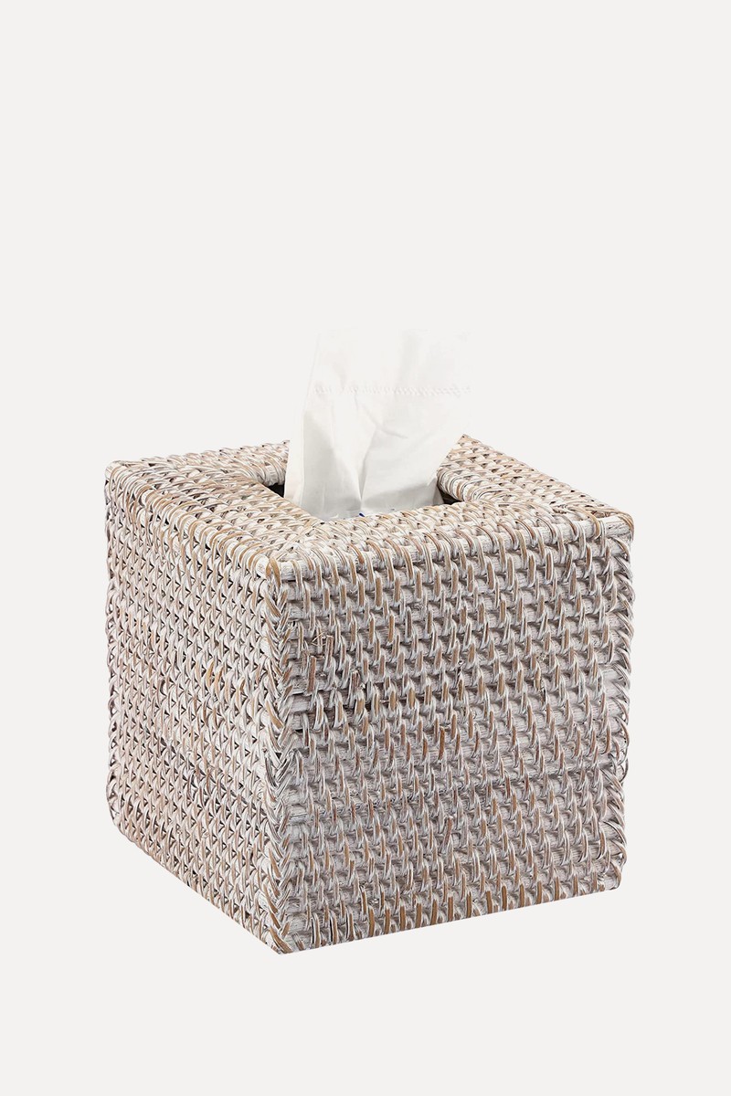 Rattan Square Tissue Box Cover from Ignpion