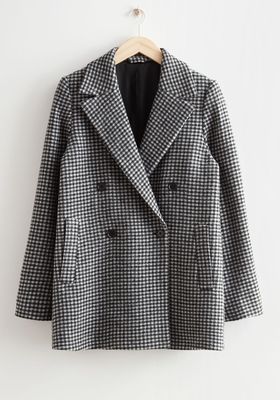 Boxy Houndstooth Blazer from & Other Stories