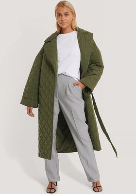 Back Slit Quilted Coat from NA-KD