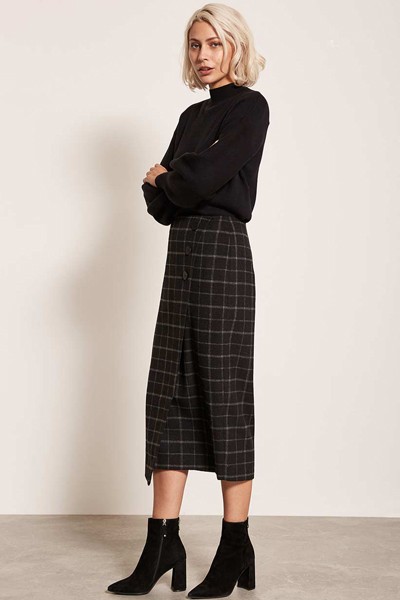 Check Wrap Pencil Skirt from Mint Velvet