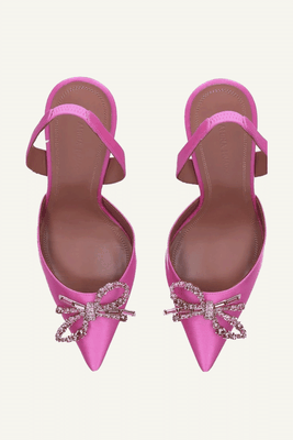 Bow Embellished Rosie Heels from Amina Muaddi
