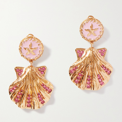 Trésor de la Mer Gold-Tone Earrings from Versace
