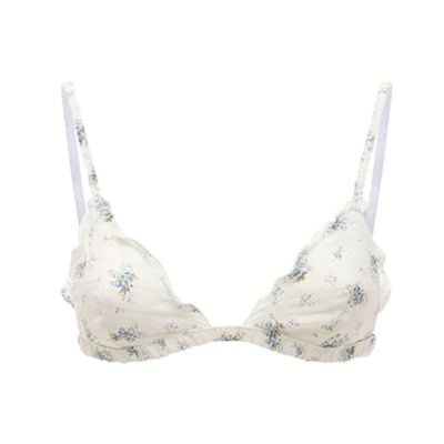 Bibi Printed Cotton Triangle Bra