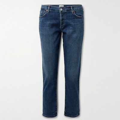 Emerson Distressed Mid-Rise Straight-Leg Jeans from Citizens Of Humanity