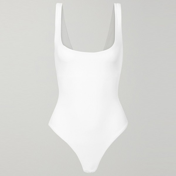 Mott Stretch-Jersey Thong Bodysuit from Alex NYC