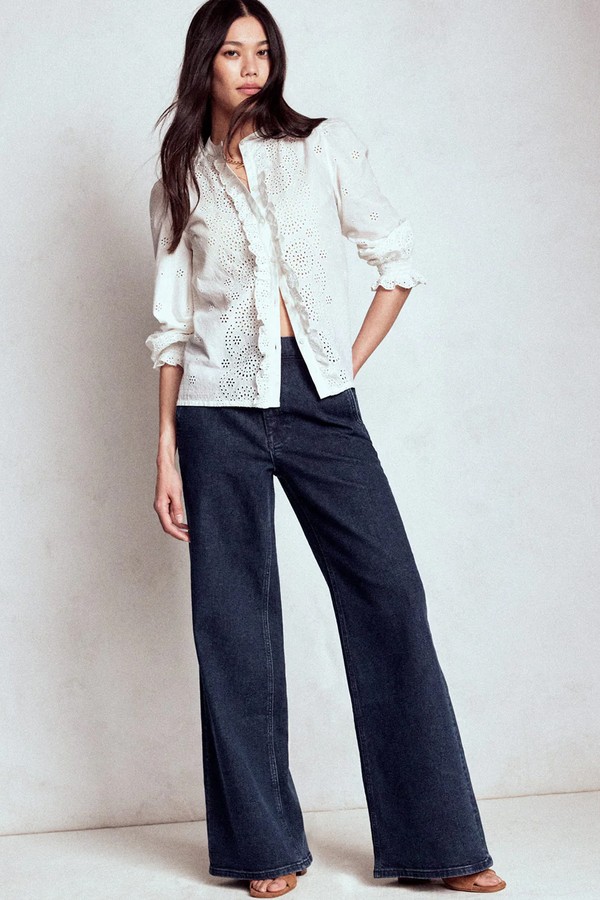 High Rise Clean Wide Jeans