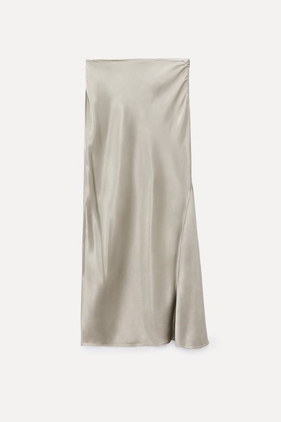 Long Satin Skirt from Zara