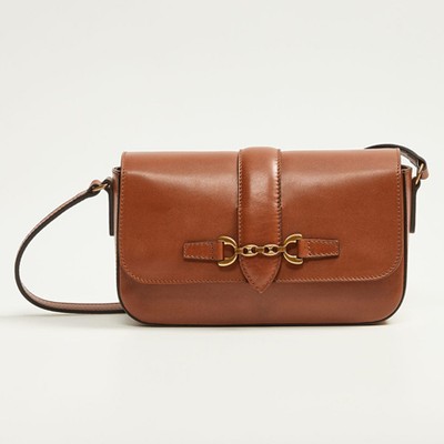 Stirrup Leather Bag from Mango