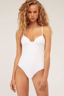 Piqué Triangle Swimsuit from Oysho