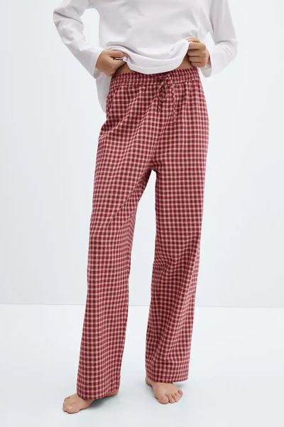 Checked Long Pyjamas from Mango