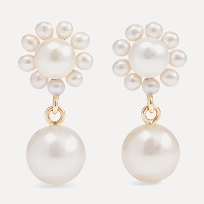 x Cecilie Bahnsen Poppy Perle Pearl Earrings from Sophie Bille Brahe