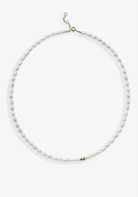 Vianna 18ct Yellow-Gold & Pearl Necklace from The Alkemistry