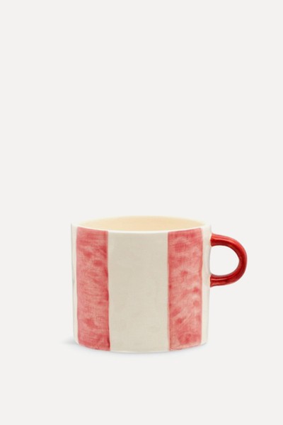 Stripe Posy Ceramic Mug   from Anna + Nina