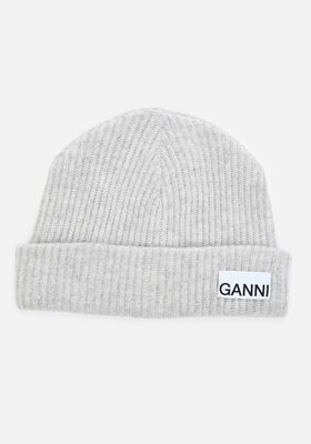 Recycled Wool Knit Beanie from Ganni