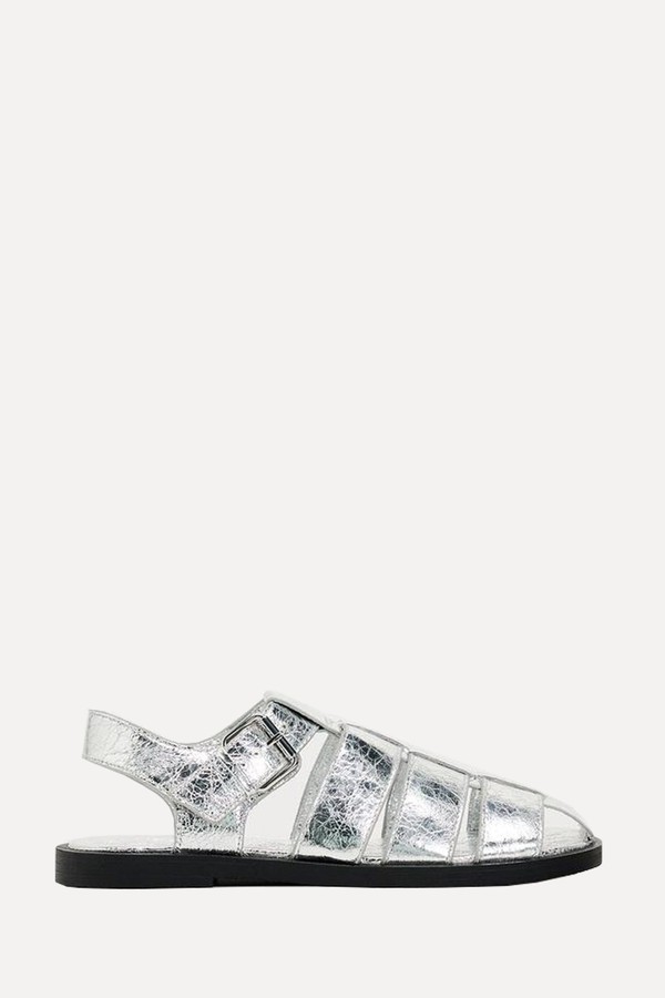 Metallic Sandals from Zara