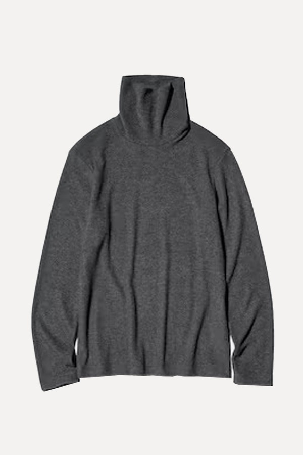 Heattech Fleece Turtleneck T-Shirt from Uniqlo