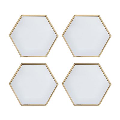 Hexagonal MIrror Coasters from John Lewis & Partners