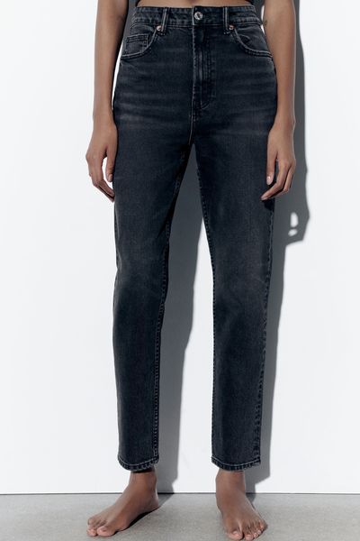 High-Rise Comfort Fit Mom Jeans from Zara