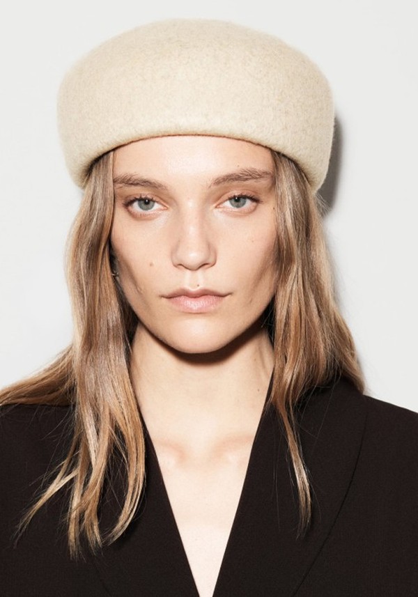 Sculpted Wool Beret 