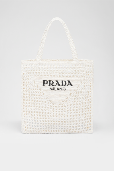 Raffia Tote Bag from Prada