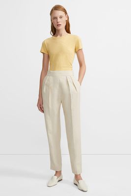 Pure Linen Pleated Trouser from Theory