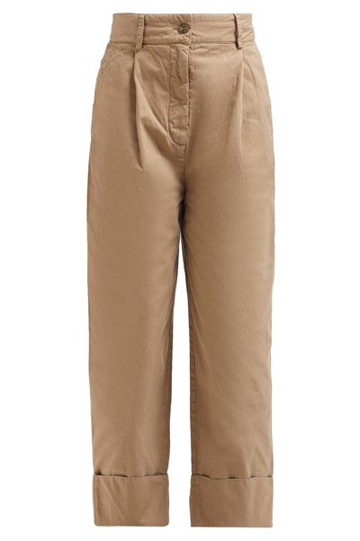 Phaedra High-Rise Cotton Pants from Acne Studios