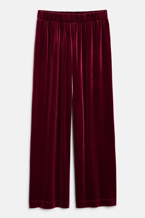 Flowy Velvet Trousers from Monki