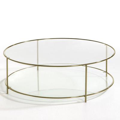 Sybil Tempered Glass Round Coffee Table from AM.PM