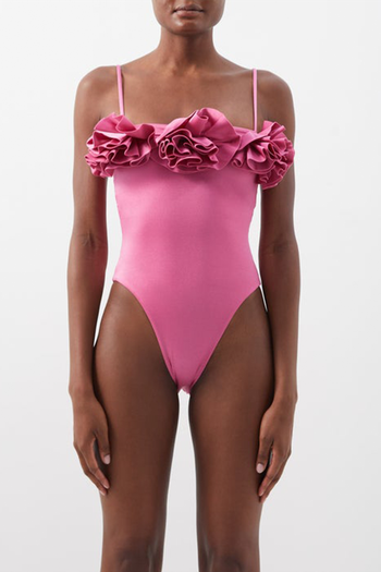 Danae Ruffled Swimsuit from Maygel Coronel