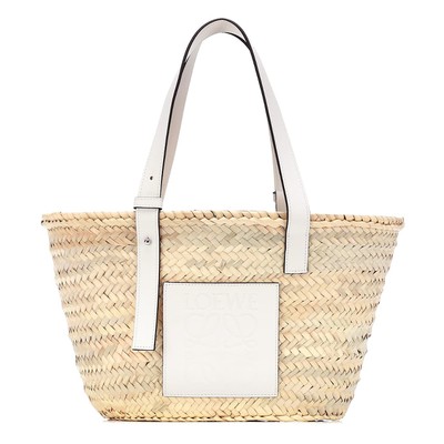 Medium Leather-Trimmed Basket Tote from Loewe