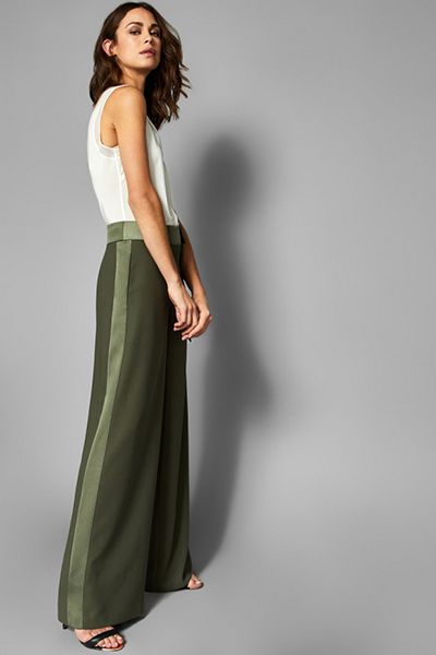 Jaymi Bow Waist Wide Leg Trousers