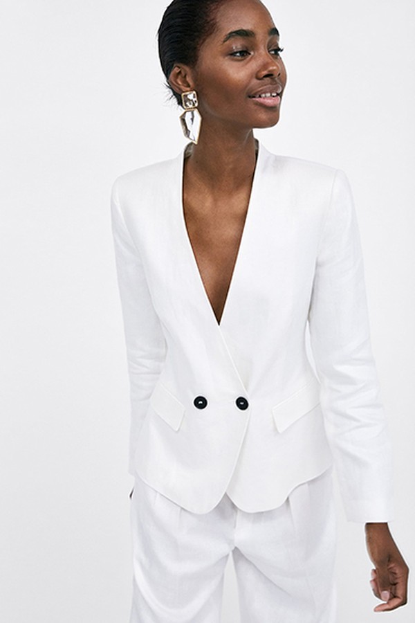 Wide-Leg Linen Trousers from Zara