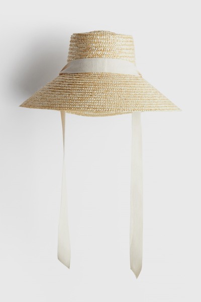 Strap-Detail Straw Hat from H&M